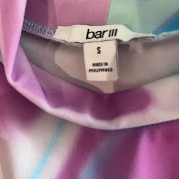 Bar III‎ Women's Pink and Blue Swirl Dress - Picture 4 of 7